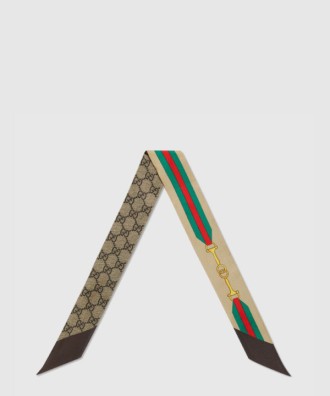 프린트 실크 넥 보우 756937