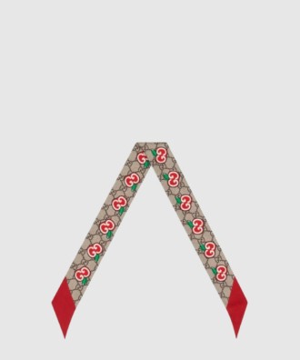 GG 애플 넥 보우 스카프 627485