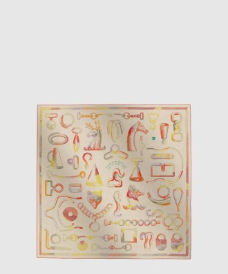 Inventaire Poetique pour un Conte Sellier 스카프 90