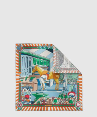 Pony Pit Stop 더블 페이스 스카프 90