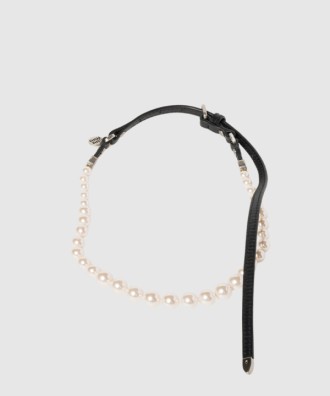 레더 앤 글라스 비즈 네클리스 5IC144