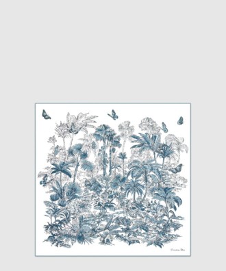 Dioriviera Toile de Jouy Palms 90 스퀘어 스카프 54JOP