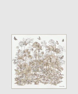 Dioriviera Toile de Jouy Palms 90 스퀘어 스카프 54JOP