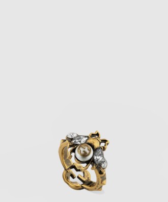 인터로킹 G 비 반지 629923