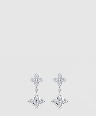 컬러 블라썸 긴 귀걸이 Q96501