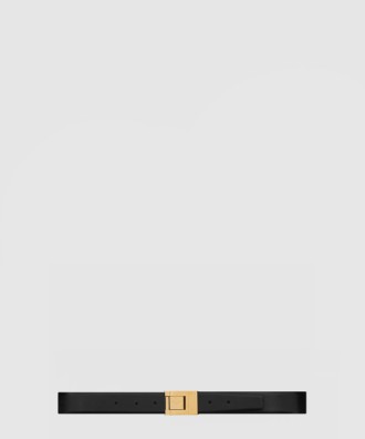 부드러운 가죽 소재의 생 로랑 스퀘어 버클 벨트 733514