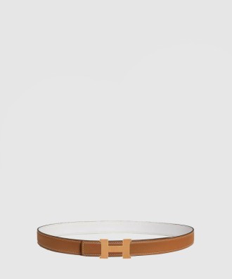 Mini Constance Guillochee 벨트 버클 리버서블 가죽 스트랩