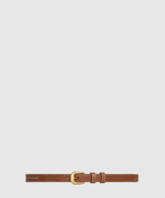 빈티지 카프스킨 자수 웨스턴 벨트 45BBO3