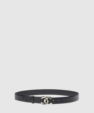 CC 로고 리버서블 양면 기본 버클 벨트 ABC134