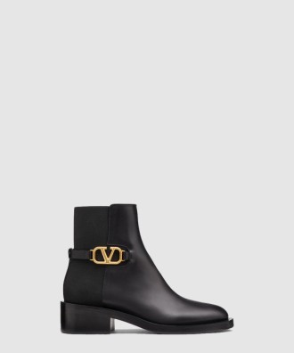 브이로고 시그니처 앵클 부츠