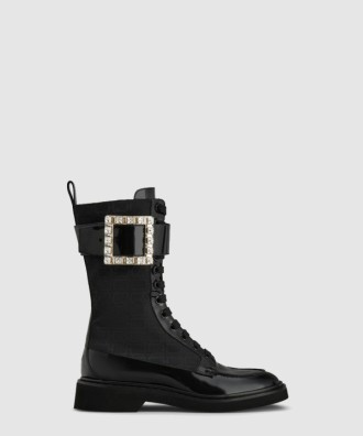 비브 레인저스 다이아몬드 버클 패브릭 부츠 5483