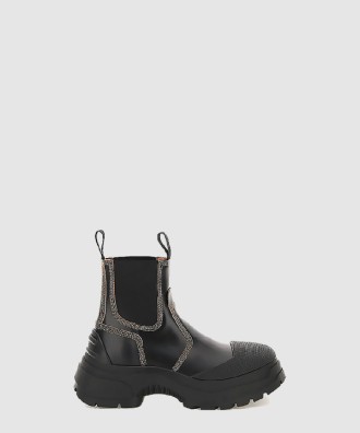 청키솔 스티치 디테일 첼시 부츠 T8013