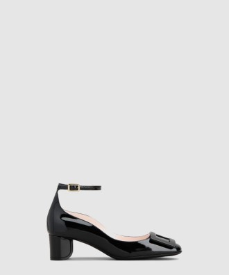 앵클 스트랩 U 룩 펌프스 7614