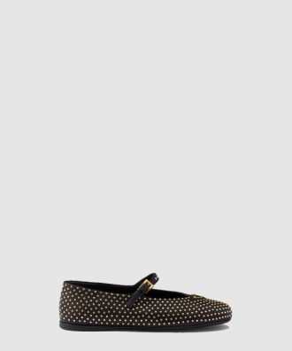 스터드 장식 나파 가죽 발레리나 1F795N