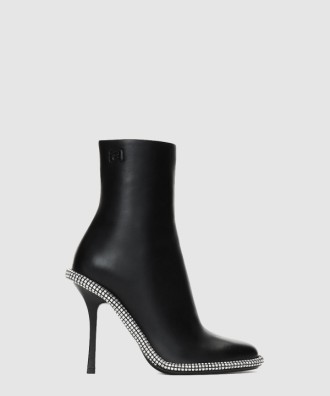 키라 가죽 앵클 부츠 30423B