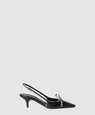 나파 가죽 슬링백 펌프스 5I474E