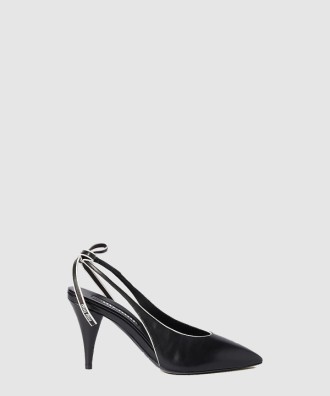 나파 가죽 슬링백 펌프스 5I430E