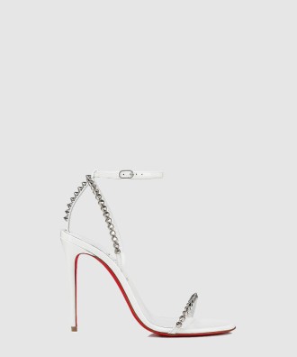 일자 스터드 힐 샌들 3220013