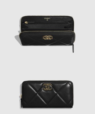 샤넬 19 롱 지퍼 지갑 AP0946