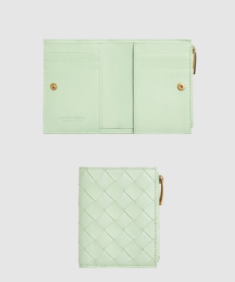 스몰 인트레치아토 폴더형 지퍼 지갑 742330