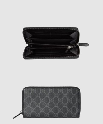 GG 엠블럼 지퍼 아라운드 지갑 821207