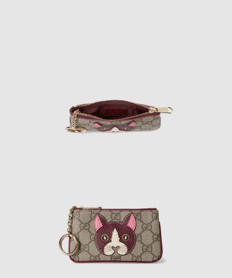 고양이 디테일의 GG 키 케이스 818768