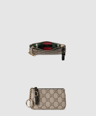 GG 엠블럼 캔버스 키 케이스 819113