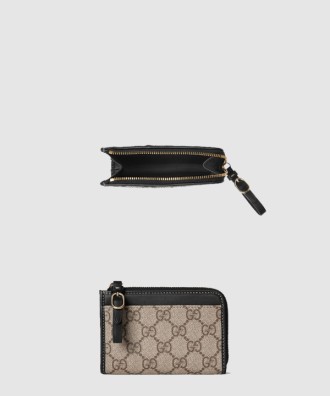 GG 엠블럼 지퍼 카드 케이스 821804