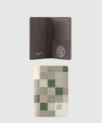 체크 코팅 캔버스 카드 지갑 N00109