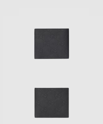 GG 더블 접이식 고무 가죽 지갑 771311