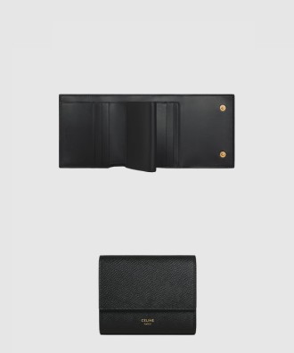 스몰 3단 지갑 - 그레인 카프스킨 10D573