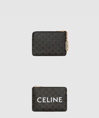 동전 지갑 프린트 트리옹프 캔버스 10C662