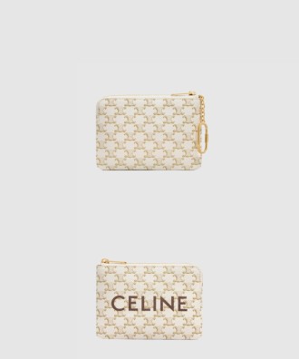 동전 지갑 프린트 트리옹프 캔버스 10C662