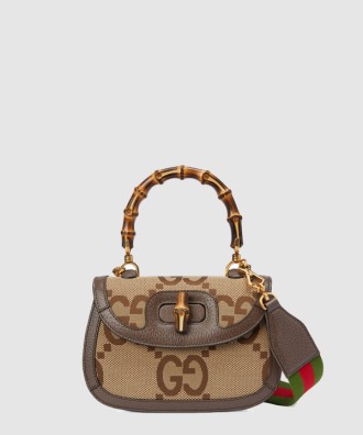 뱀부 점보 GG 스몰 탑핸들백 675797