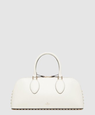 락스터드 이스트 웨스트 가죽 토트백