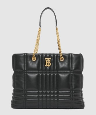 미디움 퀼팅 램스킨 롤라 쇼퍼 숄더백