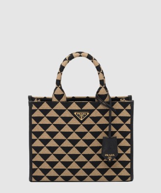 스몰 자수 패브릭 핸드백 1BA354