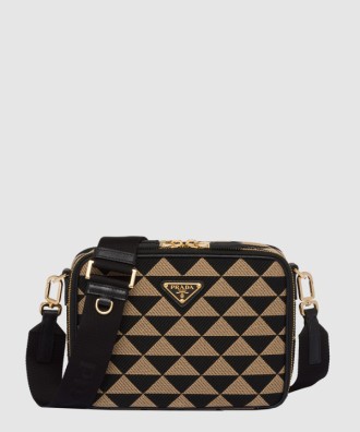 프라다 브리크 자수 패브릭백 2VH069