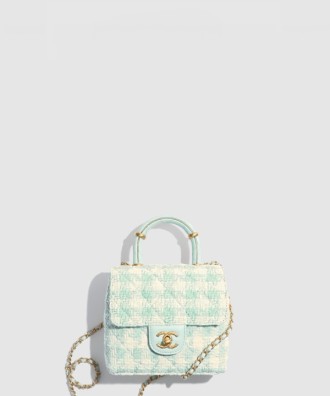 핸들 장식의 미니 플랩백 AS4035