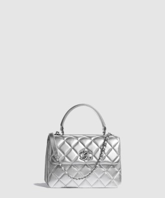 핸들 장식의 미니 플랩백 AS4654