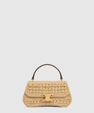 라피아 효과 텍스타일을 입은 틴 셀린 롤라 119862